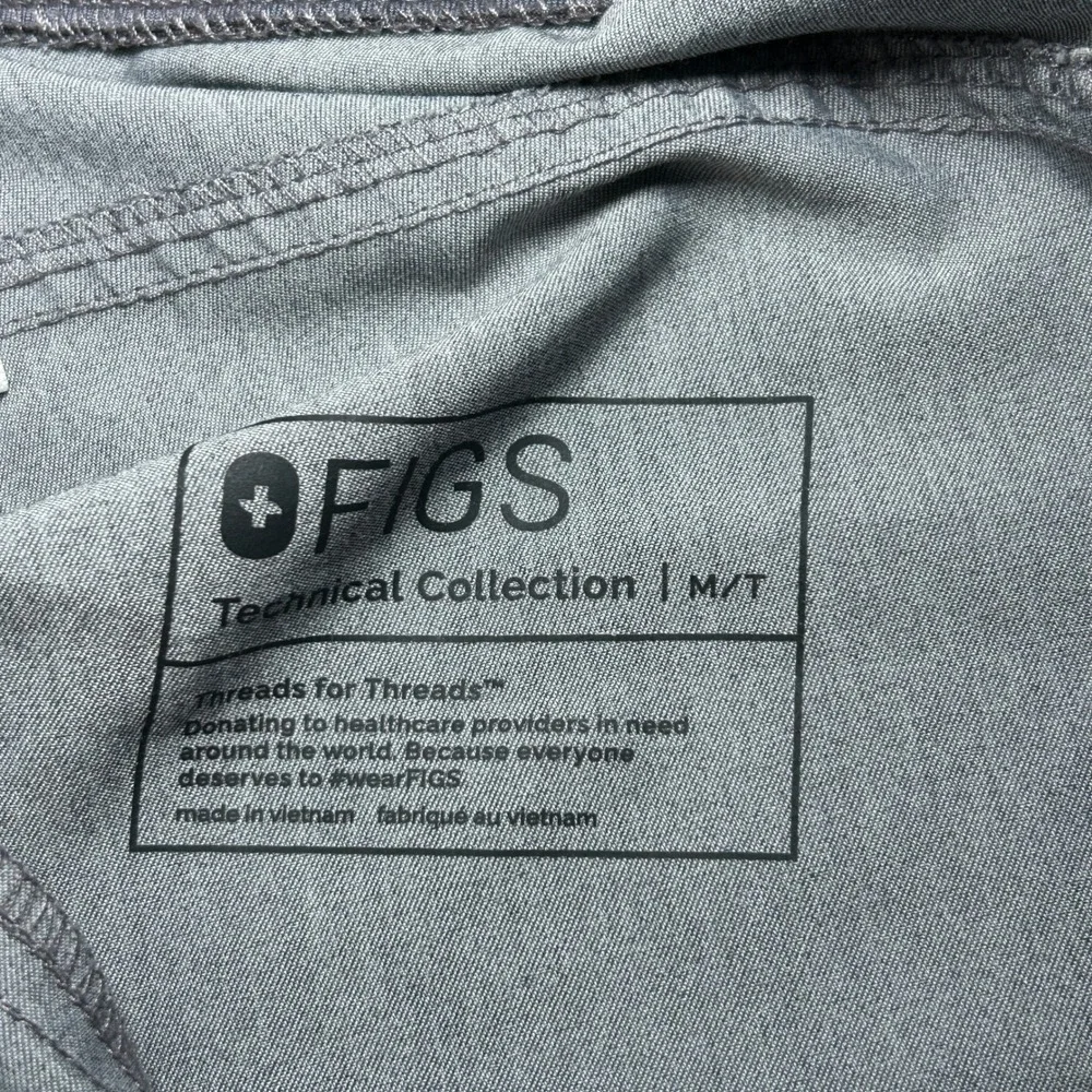FIGS Kade Cargo Scrub Pants Men's M Tall Gray Technical Collection‎ Straight Leg